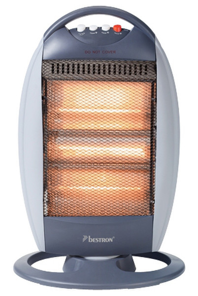 Bestron AHH1200 1200W Grey,Stainless steel infrared electric space heater