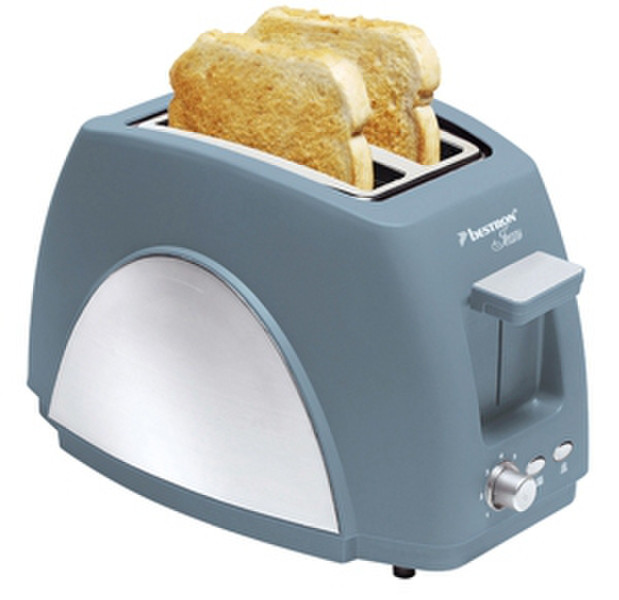 Bestron AST828 2slice(s) 750W Blue,Stainless steel toaster