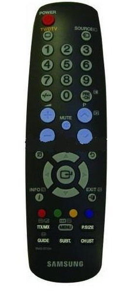 Samsung BN59-00705A Инфракрасный беспроводной Нажимные кнопки Черный пульт дистанционного управления