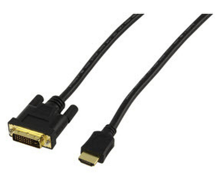 HQ 5m HDMI/DVI-D 5m HDMI DVI-D Schwarz