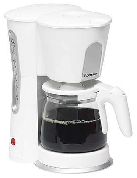 Bestron DCM6638W Drip coffee maker 15cups White coffee maker