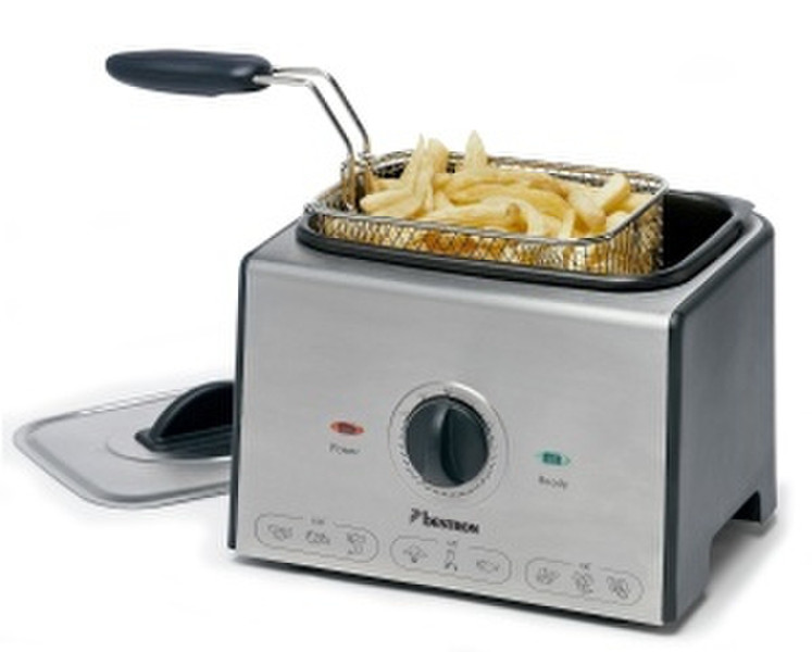 Bestron DND1200 Single 1L 1200W Black,Stainless steel fryer