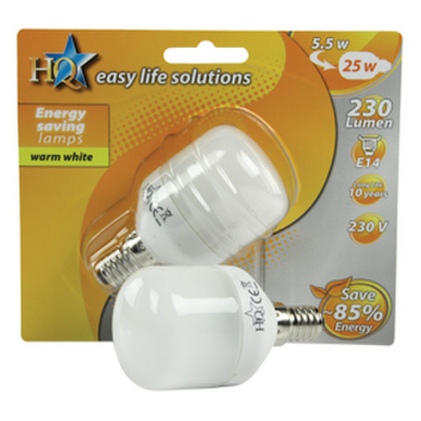 HQ E-E14-05 5W E14 A warmweiß energy-saving lamp