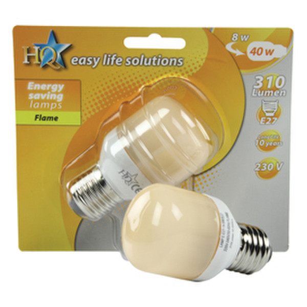 HQ E-E27-14 8W E27 B Candlelight energy-saving lamp