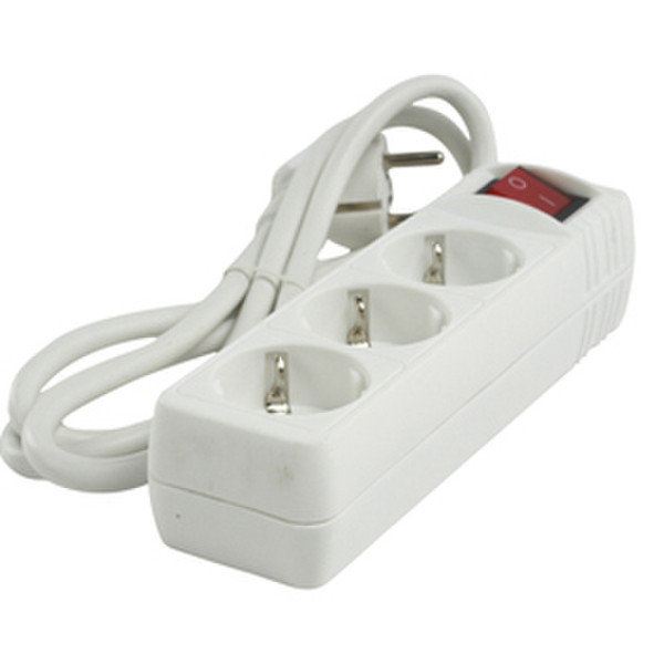 HQ EL-PS130W1 3AC outlet(s) 1.5m White power extension