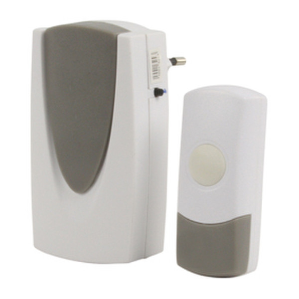 HQ EL-WDB201 Wireless door bell kit Grau, Weiß Türklingel Kit