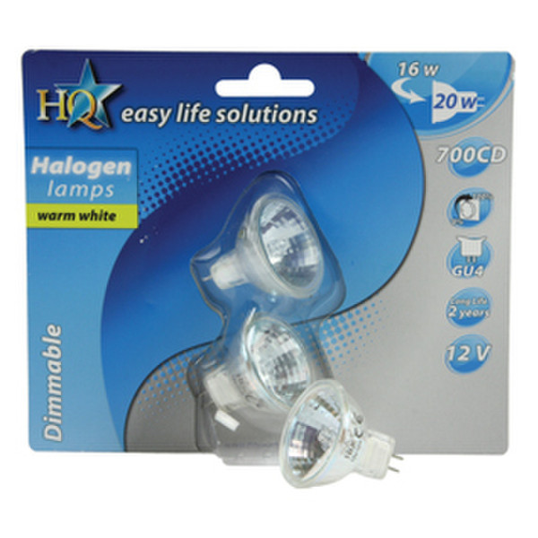 HQ H-GU4-01 16W C halogen bulb