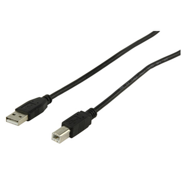 HQ USB A/B, 1.8m 1.8m USB A USB B Black