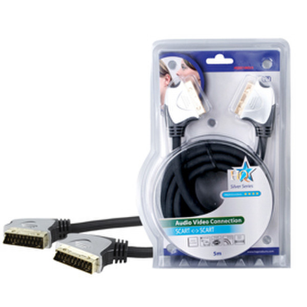 HQ 5m SCART 21-pin 5m SCART (21-pin) SCART (21-pin) Black SCART cable