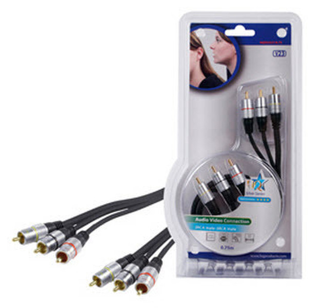 HQ 0.75m 3xRCA M/M