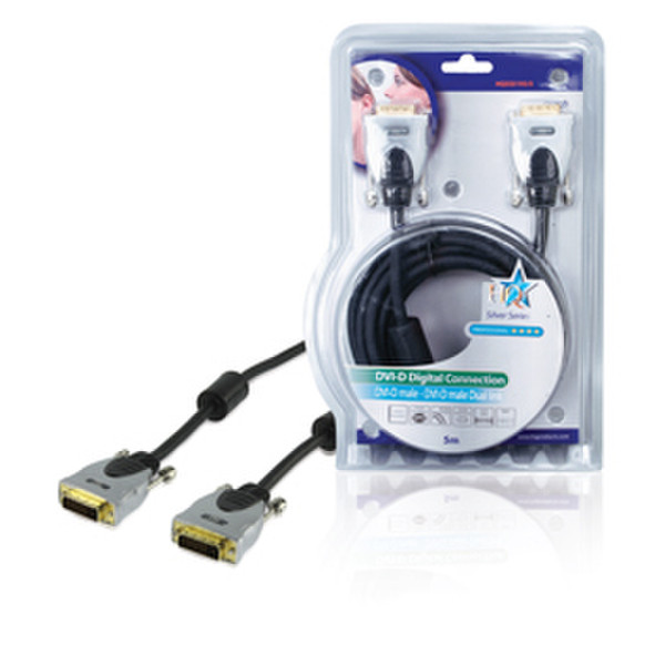 HQ 5m DVI-D Dual Link 5m DVI-D DVI-D Schwarz DVI-Kabel