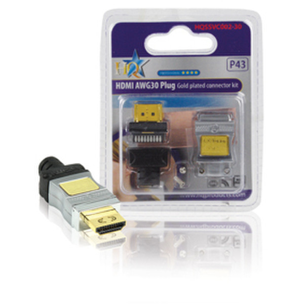 HQ SSVC002-30 HDMI Schwarz, Silber