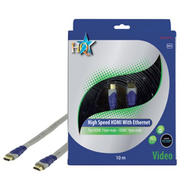 HQ SV-410-10 10m HDMI HDMI Blue,Grey