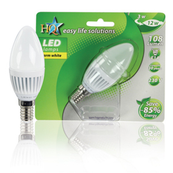 HQ L-E14-01 3Вт E14 A Теплый белый energy-saving lamp