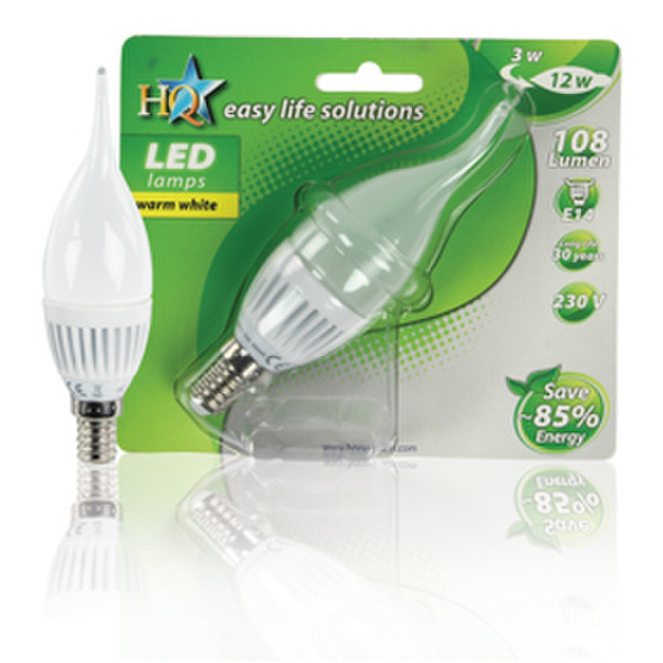 HQ L-E14-02 3Вт E14 A Теплый белый LED лампа