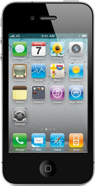 Apple iPhone 4 Одна SIM-карта 8ГБ Черный смартфон