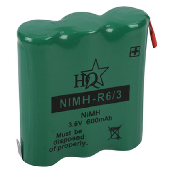 HQ NIMH-R6/3 Nickel-Metal Hydride (NiMH) 600mAh 3.6V rechargeable battery