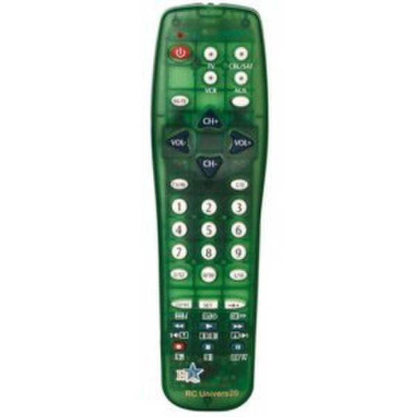 HQ RC UNIVERS20 IR Wireless press buttons Green remote control