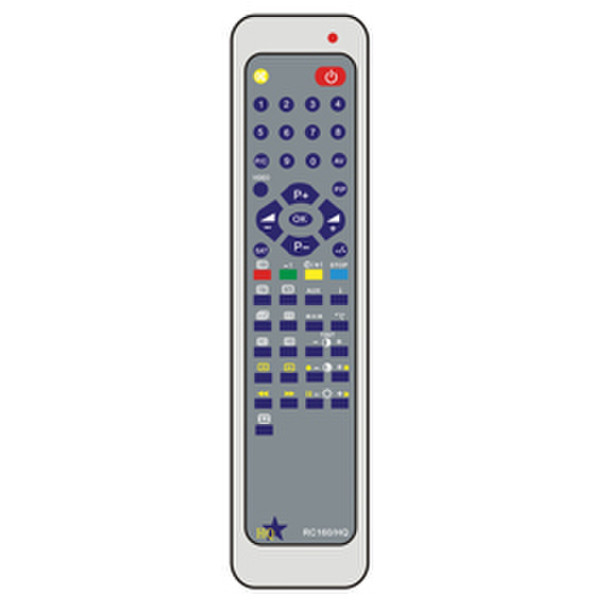 HQ RC160 IR Wireless press buttons Grey remote control