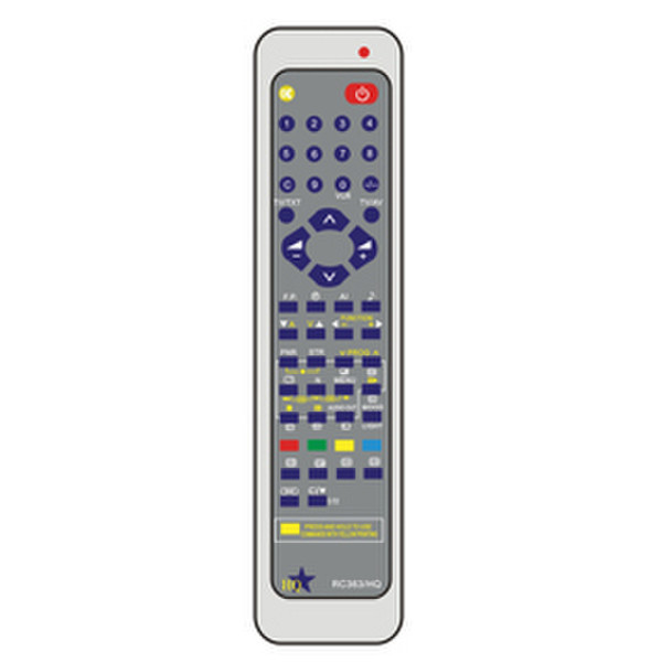 HQ RC363 IR Wireless press buttons Grey remote control