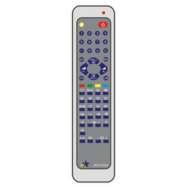 HQ RC512 IR Wireless press buttons Grey remote control