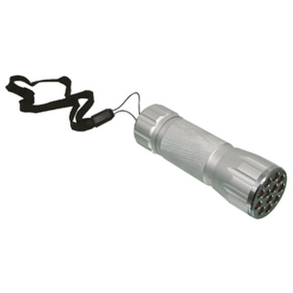HQ TORCH-L-18 Hand flashlight LED Silver flashlight