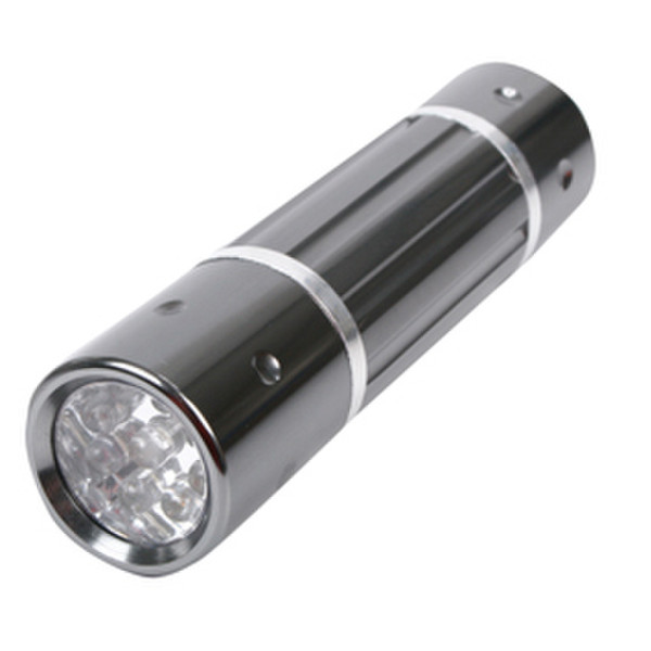 HQ TORCH-L-651 Hand-Blinklicht LED Silber Taschenlampe