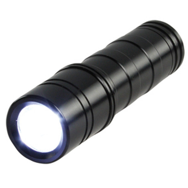 HQ TORCH-L-661 Hand flashlight LED Black flashlight
