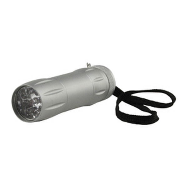 HQ TORCH-L-691 Ручной фонарик LED . Cеребряный электрический фонарь