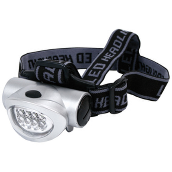 HQ TORCH-L-781 Headband flashlight LED Black,Silver flashlight