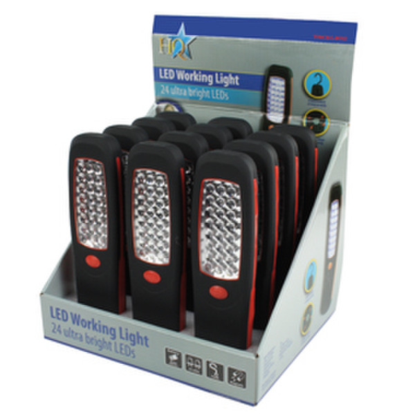 HQ TORCH-L-BOX02D Hand-Blinklicht LED Schwarz Taschenlampe