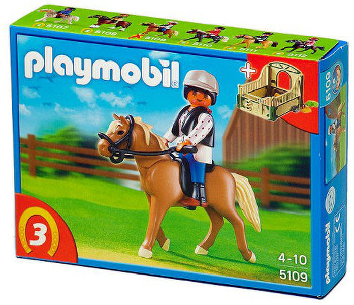 Playmobil Haflinger Horse with Rider and Stable