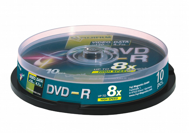 Fujifilm DVD-R 4,7Gb 10-spindle 8x 4.7GB 10pc(s)