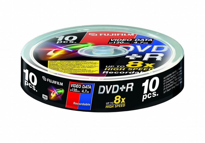 Fujifilm DVD+R 4,7Gb 10-spindle 8x 4.7GB 10pc(s)