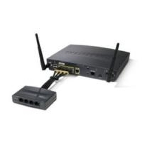 Cisco 4 port 802.3af capable Inline power module Black power adapter/inverter