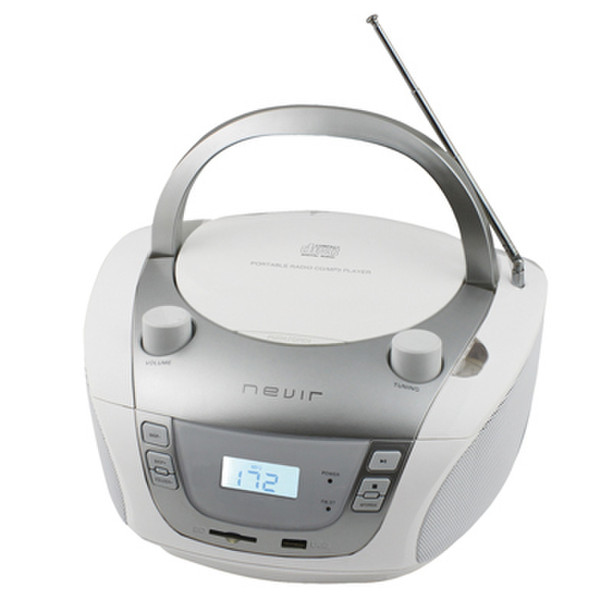 Nevir NVR-457 UC Digital 2.4W Weiß CD-Radio