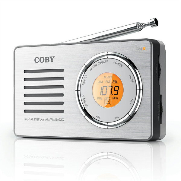 Coby CX50 Tragbar Digital Silber Radio