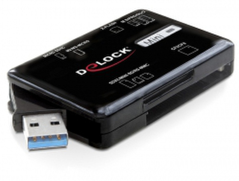 DeLOCK 91719 USB 3.0 Черный устройство для чтения карт флэш-памяти