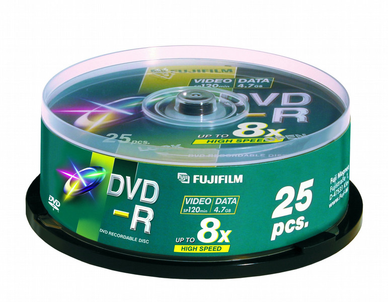 Fujifilm DVD-R 4,7Gb 25-spindle 8x 4.7GB 25Stück(e)