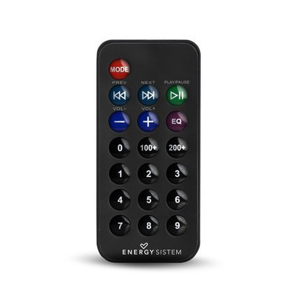 Energy Sistem RA Z250 IR Wireless press buttons Black remote control
