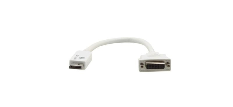 Kramer Electronics DP - DVI-I 0.3m 0.3м DisplayPort DVI-I Белый адаптер для видео кабеля
