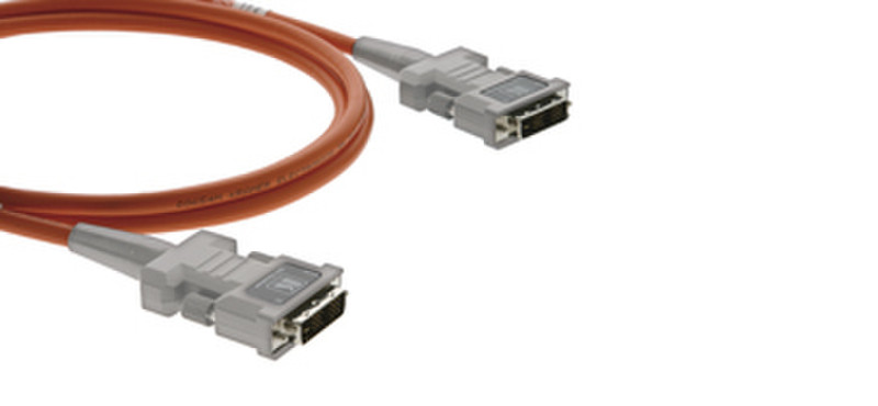 Kramer Electronics DVI, 30m 30м DVI-D DVI-D Серый, Оранжевый DVI кабель