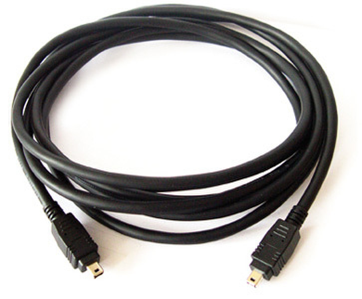 Kramer Electronics 4-Pin (M) - 4-Pin (M), 3m 3м 4-p 4-p Черный FireWire кабель