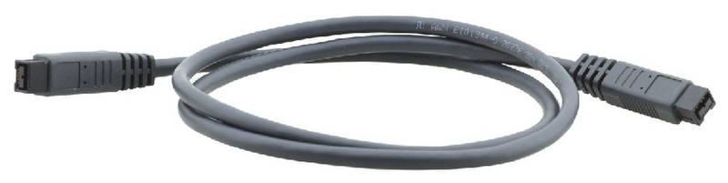 Kramer Electronics C-FM9/FM9 0.9m 0.9м 9-p 9-p Серый FireWire кабель
