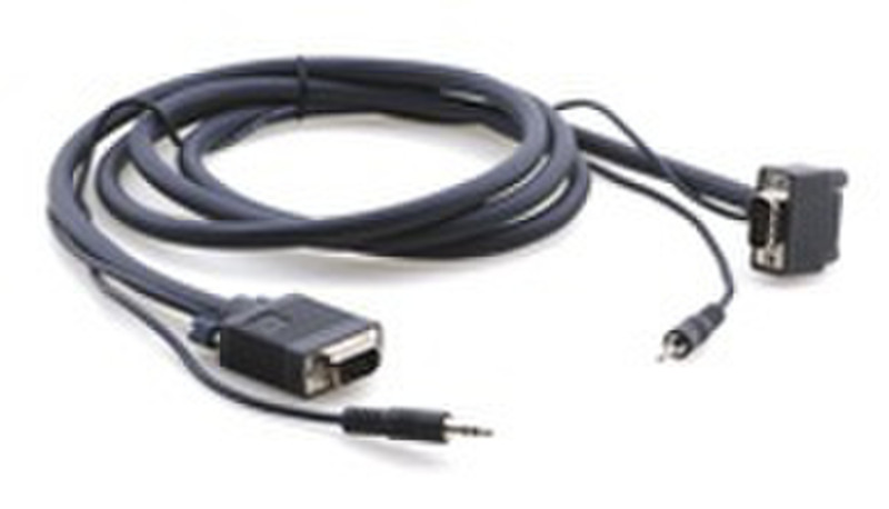 Kramer Electronics C-GMA/GMA(90-UP) 4.6m 4.6m VGA (D-Sub) + 3.5mm VGA (D-Sub) + 3.5mm Schwarz