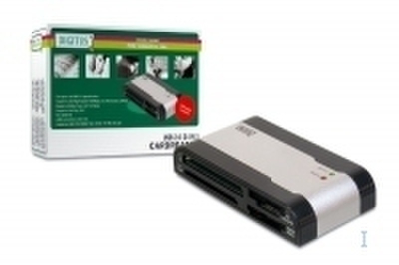 Digitus USB 2.0 Cardreader 54in1 Черный устройство для чтения карт флэш-памяти
