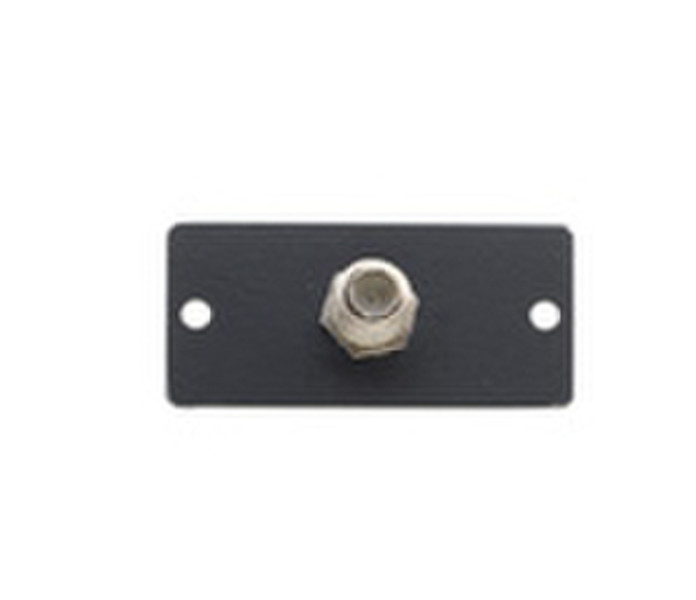 Kramer Electronics Wall Plate Insert - F Connector Black outlet box