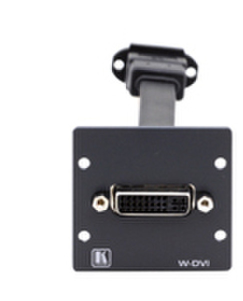Kramer Electronics Wall Plate Insert - DVI Black outlet box