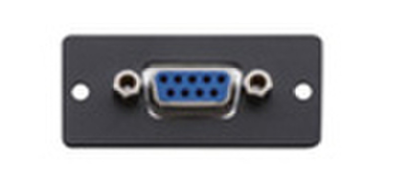 Kramer Electronics Wall Plate Insert - 9-pin D-sub (F/M) Black outlet box