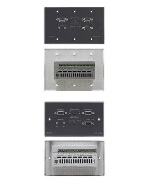 Kramer Electronics WP-211DS Grau Steckdose